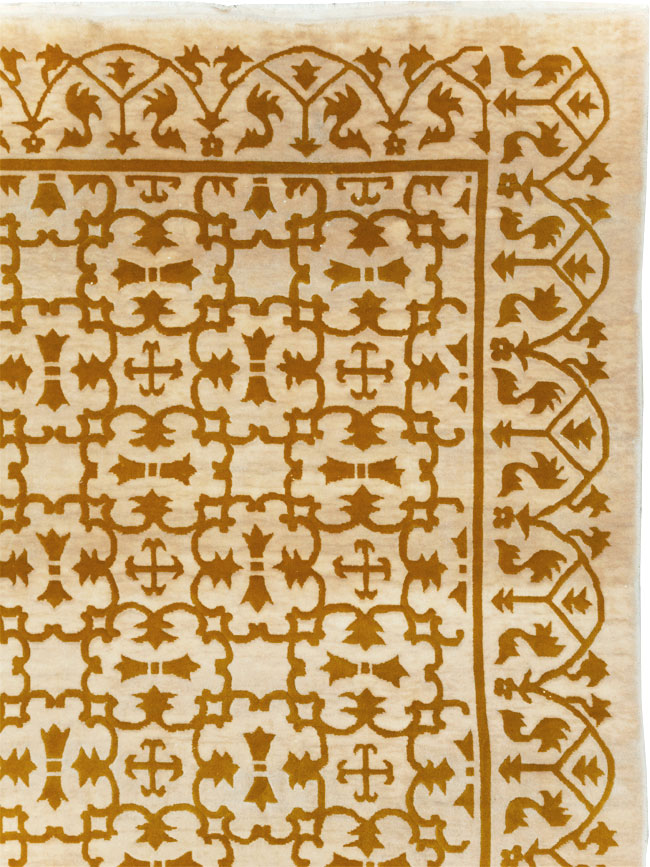 Vintage Indian Continental Large Room Size Carpet, No.30814 - Gss