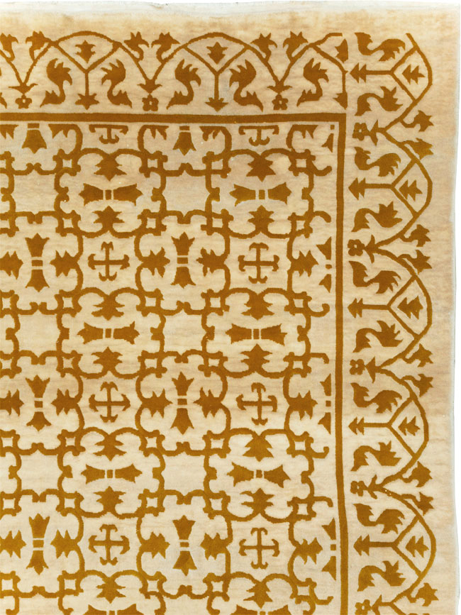 Vintage Indian Continental Large Room Size Carpet, No.30814 - Gss