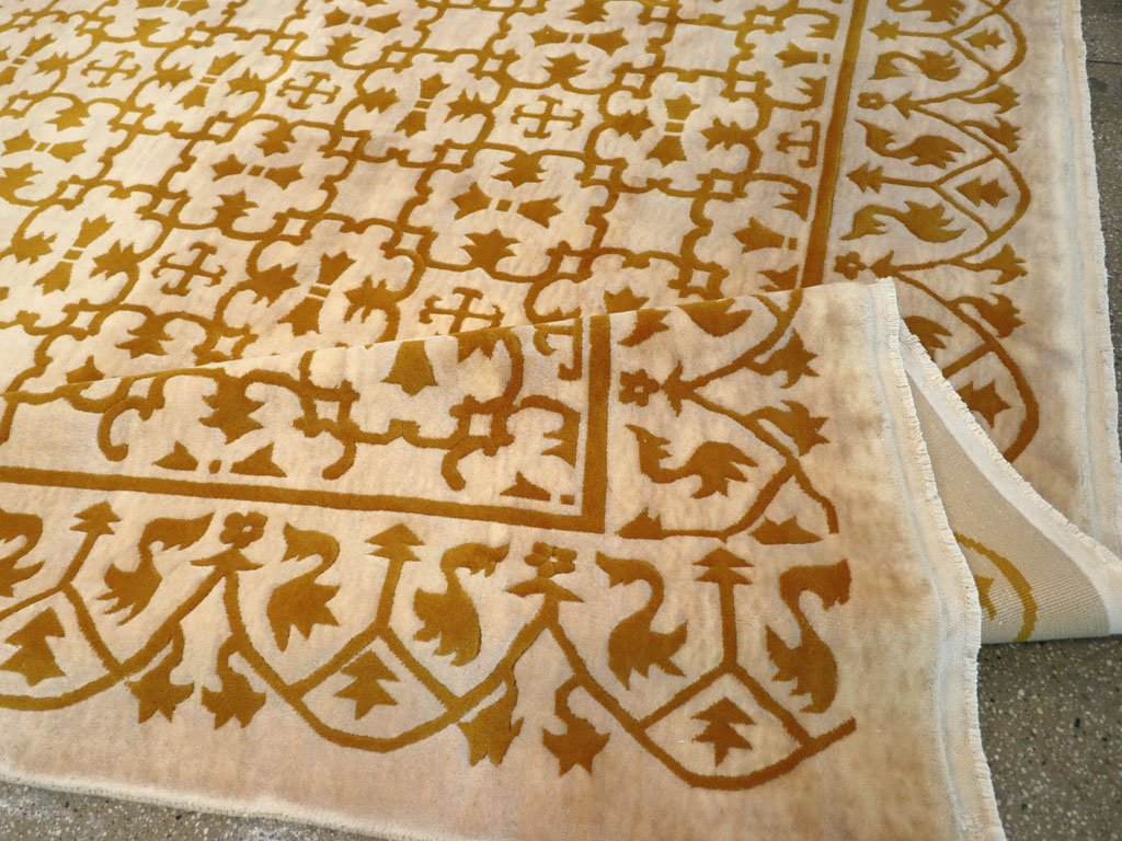 Vintage Indian Continental Large Room Size Carpet, No.30814 - Gss