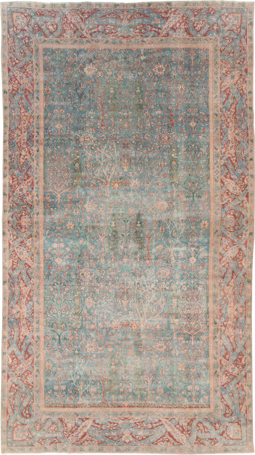 Vintage Indian Lahore Oversize Carpet, No.30820 - Gss