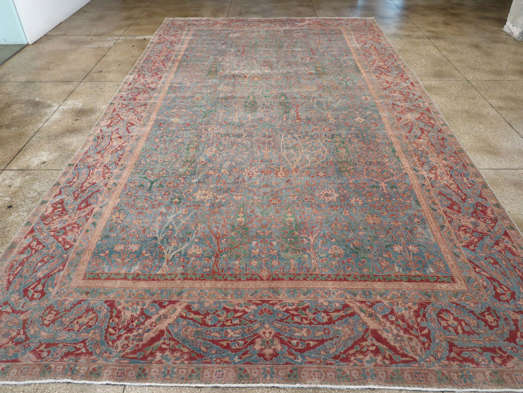 Vintage Indian Lahore Oversize Carpet, No.30820 - Gss