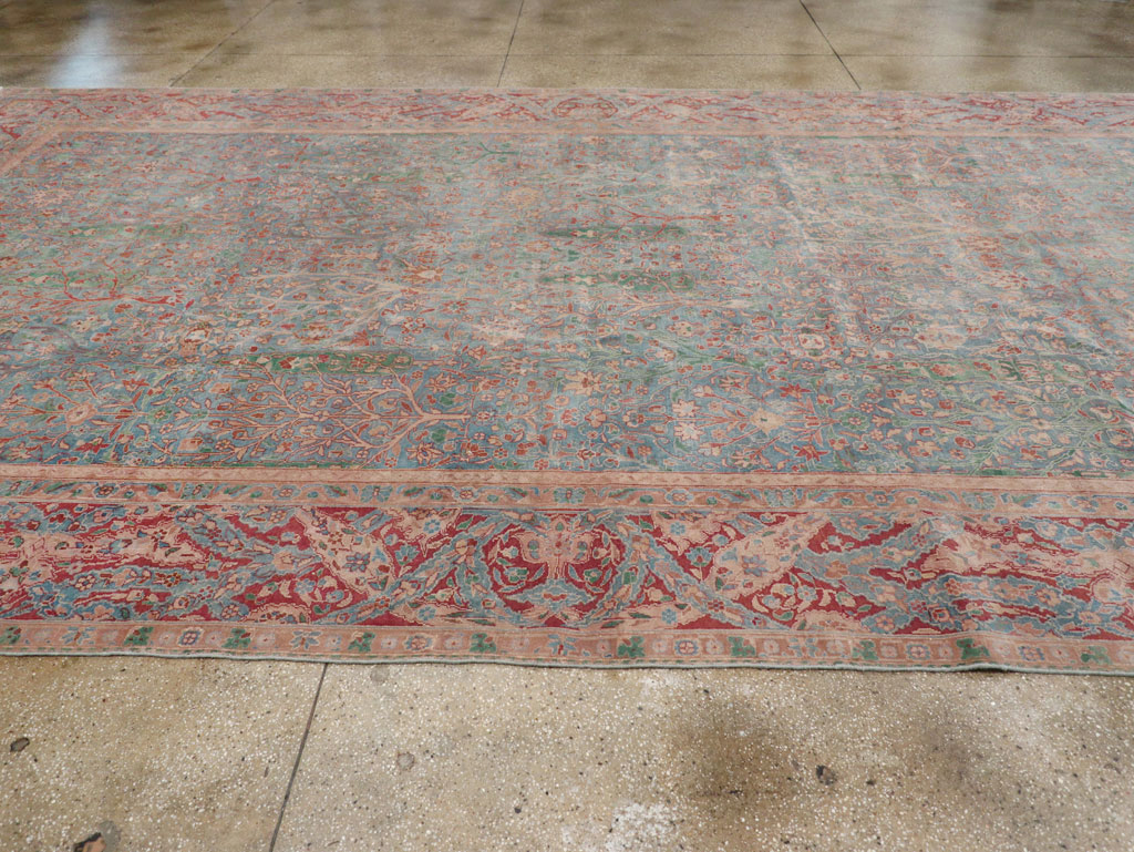 Vintage Indian Lahore Oversize Carpet, No.30820 - Gss