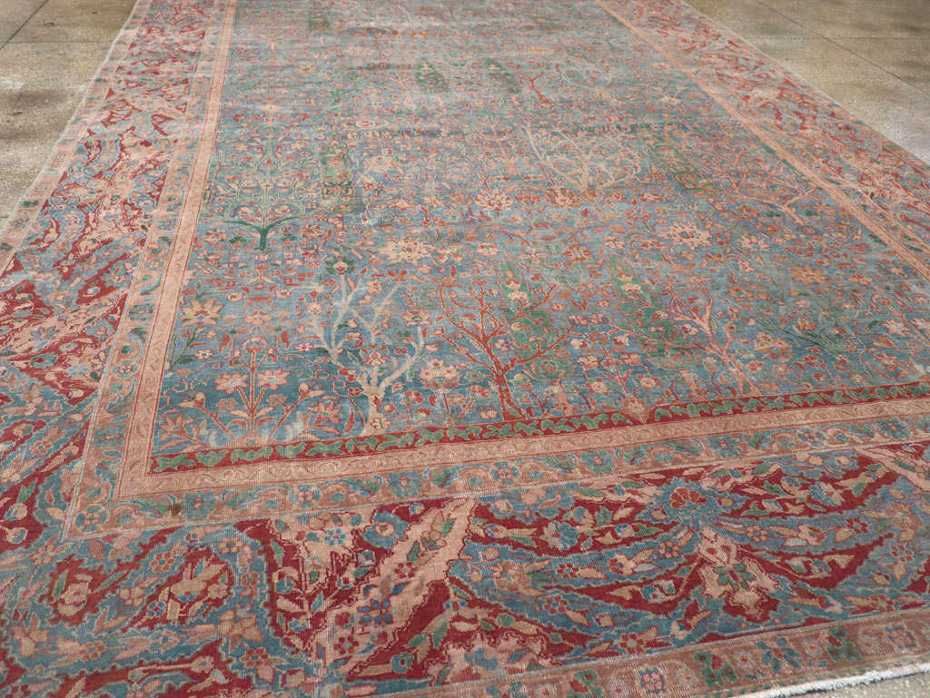 Vintage Indian Lahore Oversize Carpet, No.30820 - Gss