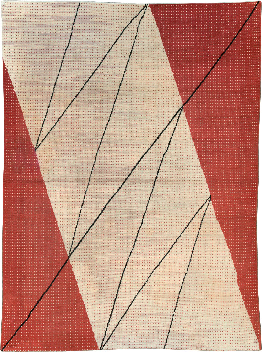 Vintage Czech Art Deco Large Room Size Carpet By Antonin Kybal, No.30824 - Gss