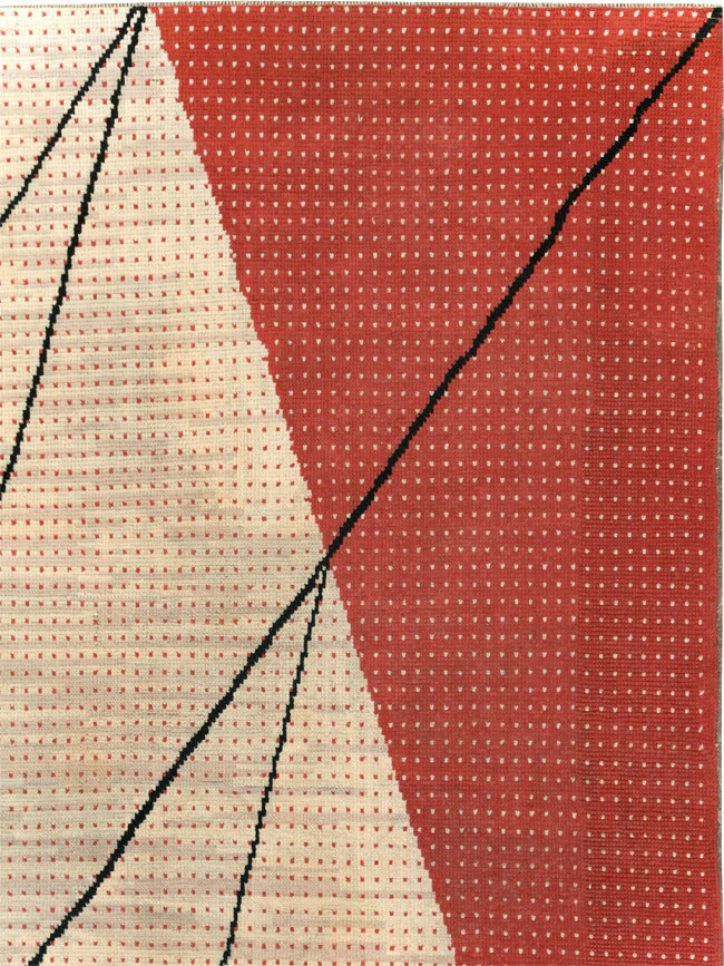 Vintage Czech Art Deco Large Room Size Carpet By Antonin Kybal, No.30824 - Gss