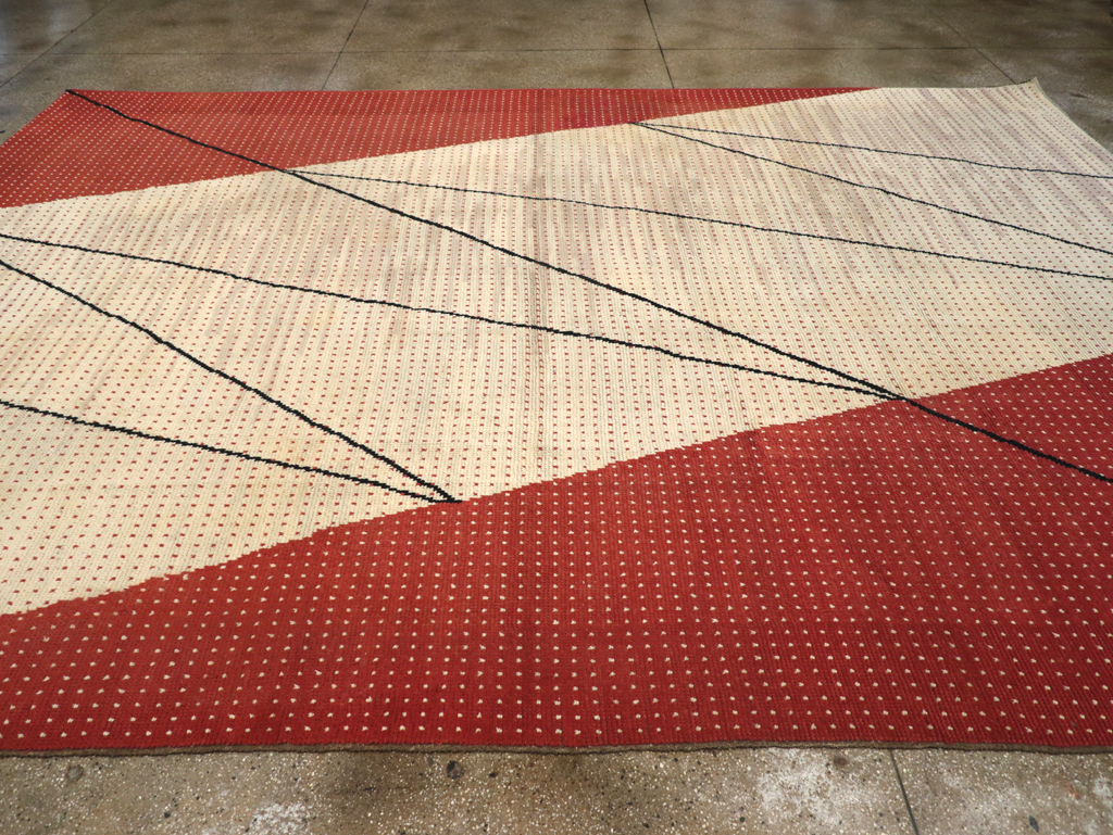 Vintage Czech Art Deco Large Room Size Carpet By Antonin Kybal, No.30824 - Gss
