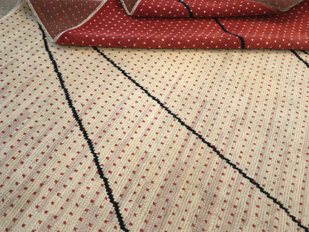 Vintage Czech Art Deco Large Room Size Carpet By Antonin Kybal, No.30824 - Gss