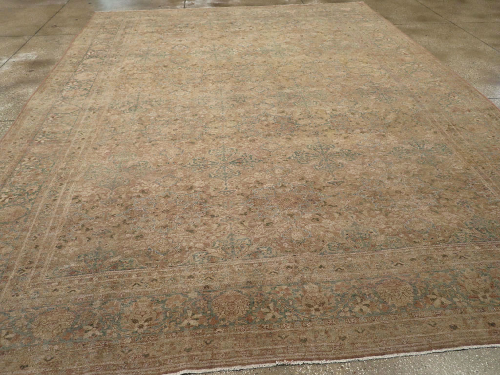 Antique Persian Mashad Room Size Carpet, No.30826 - Gss