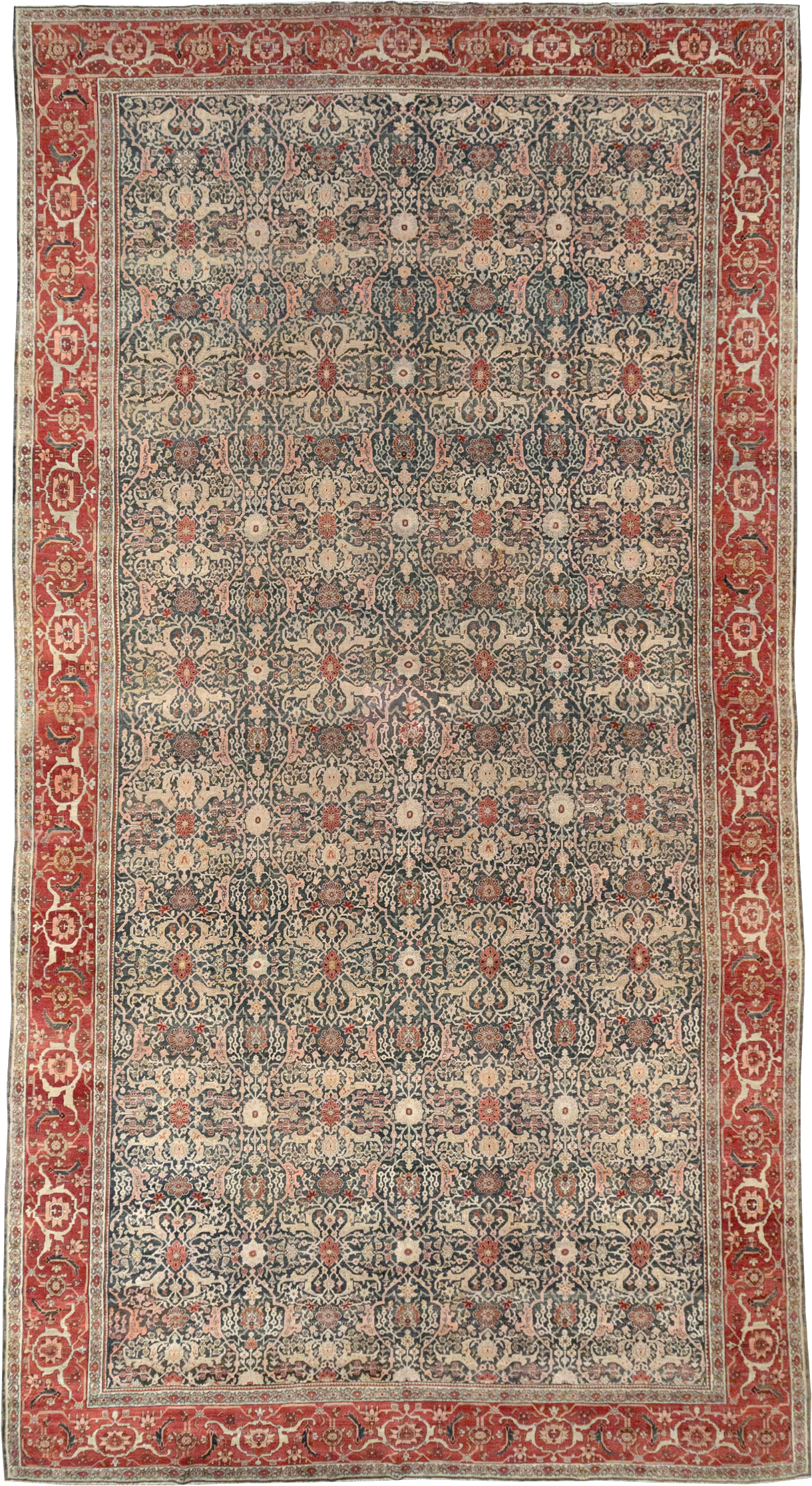 Antique Persian Bidjar Oversize Carpet, No.30830 - Gss