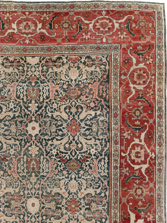 Antique Persian Bidjar Oversize Carpet, No.30830 - Gss
