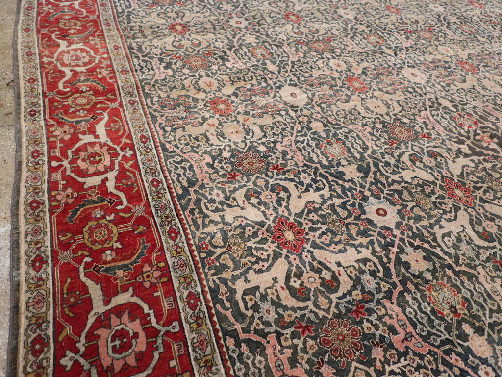 Antique Persian Bidjar Oversize Carpet, No.30830 - Gss