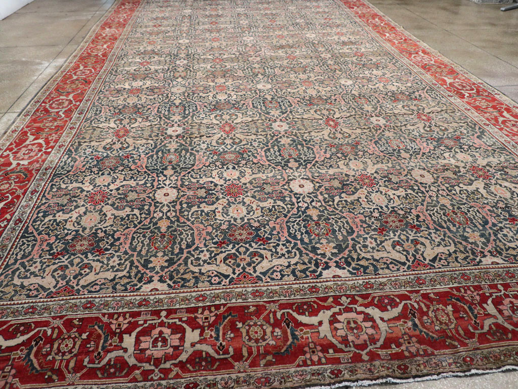 Antique Persian Bidjar Oversize Carpet, No.30830 - Gss