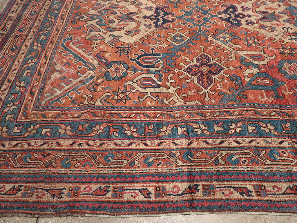 Antique Turkish Oushak Oversize Square Carpet, No.30832 - Gss
