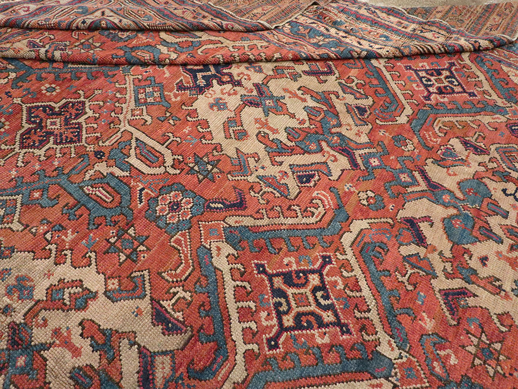 Antique Turkish Oushak Oversize Square Carpet, No.30832 - Gss