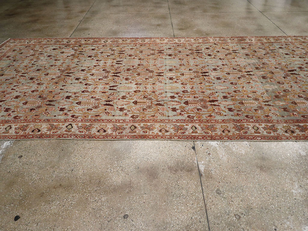 Antique Persian Bibikabad Wide Gallery Runner, No.30836 - Gss