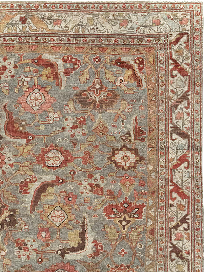 Antique Persian Bidjar Wide Gallery Runner, No.30837 - Gss