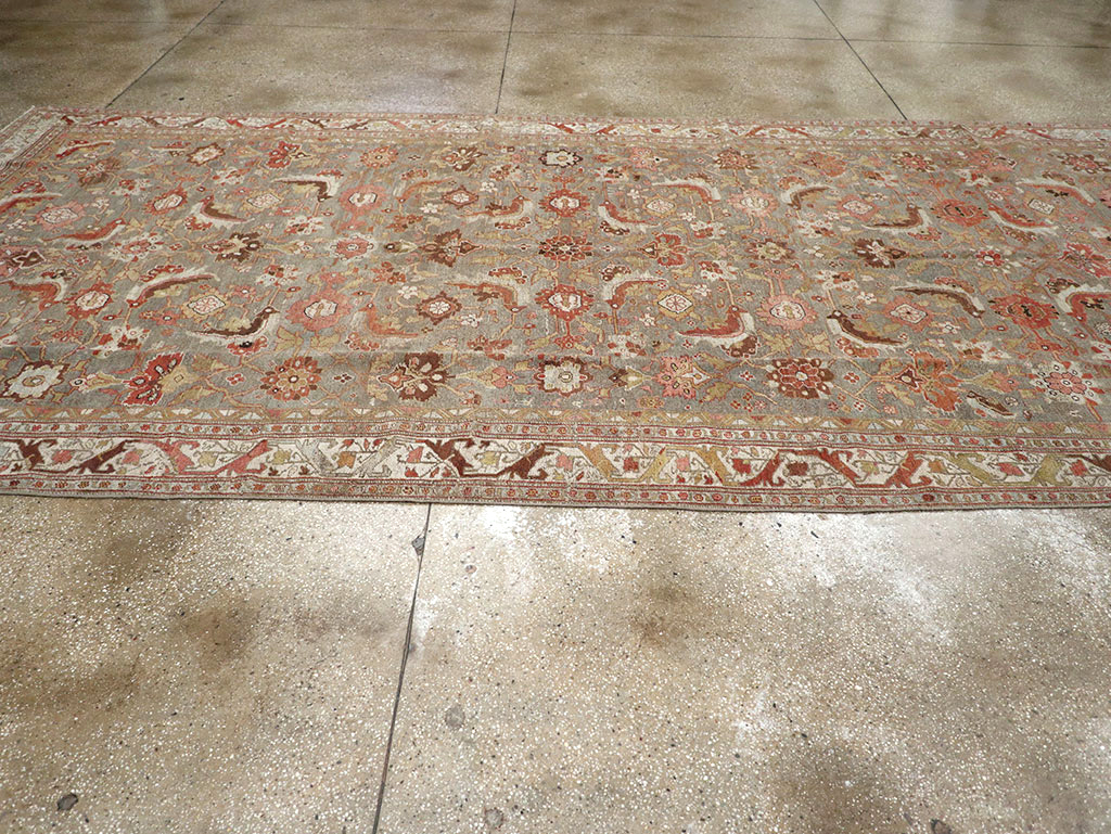 Antique Persian Bidjar Wide Gallery Runner, No.30837 - Gss