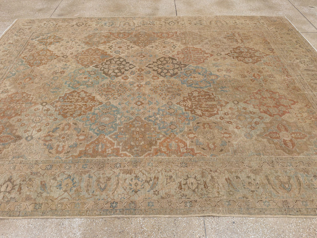 Antique Persian Tabriz Room Size Carpet, No.30840 - Gss