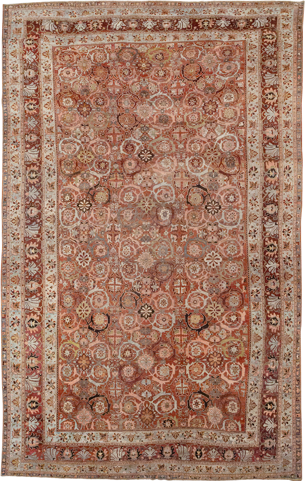 Antique Persian Bidjar Oversize Carpet, No.30842 - Gss