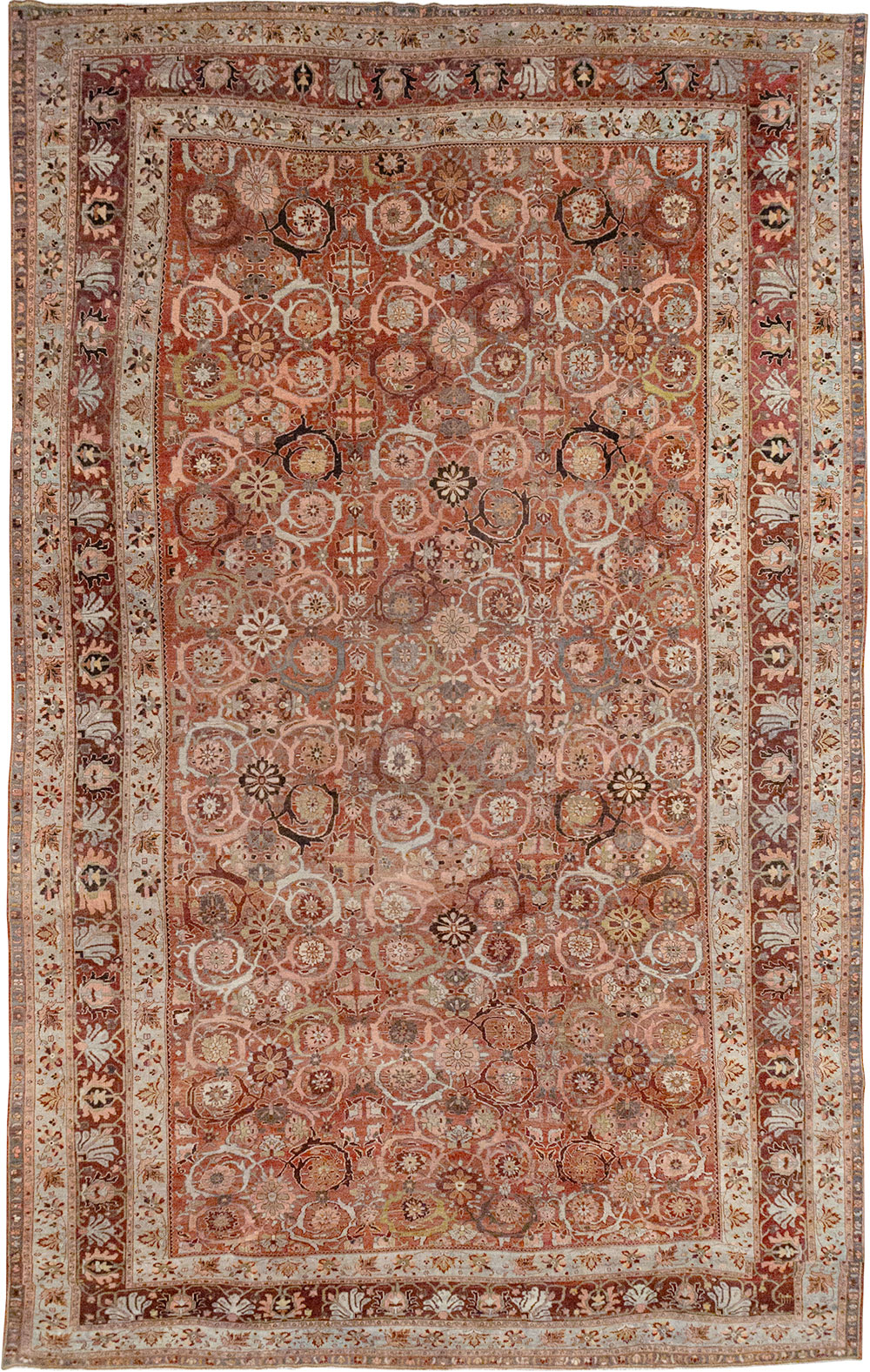 Antique Persian Bidjar Oversize Carpet, No.30842 - Gss