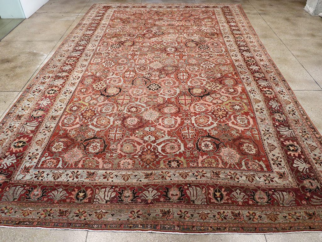 Antique Persian Bidjar Oversize Carpet, No.30842 - Gss