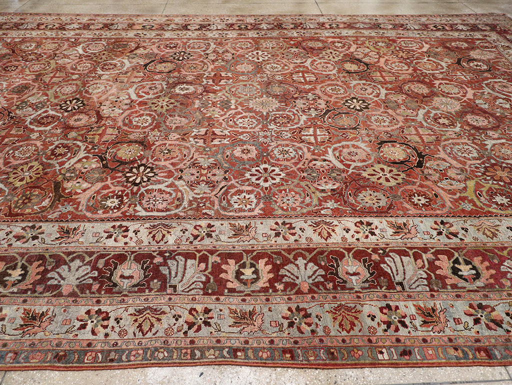 Antique Persian Bidjar Oversize Carpet, No.30842 - Gss