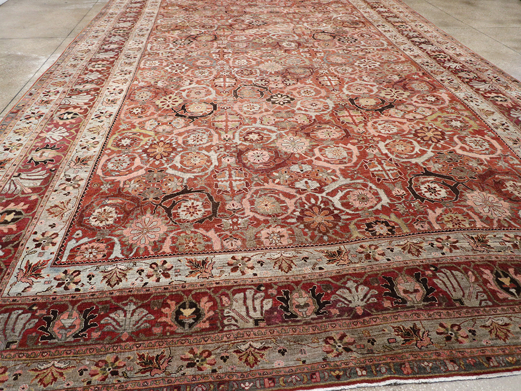 Antique Persian Bidjar Oversize Carpet, No.30842 - Gss