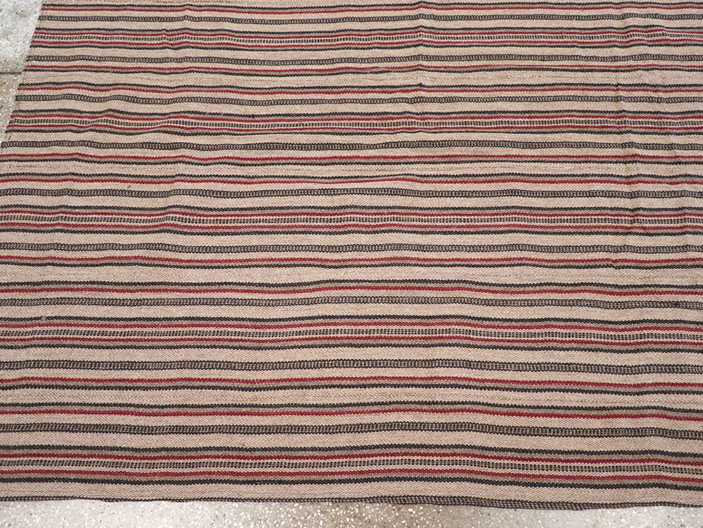 Vintage Persian Flatweave Kilim Room Size Carpet, No.30843 - Gss