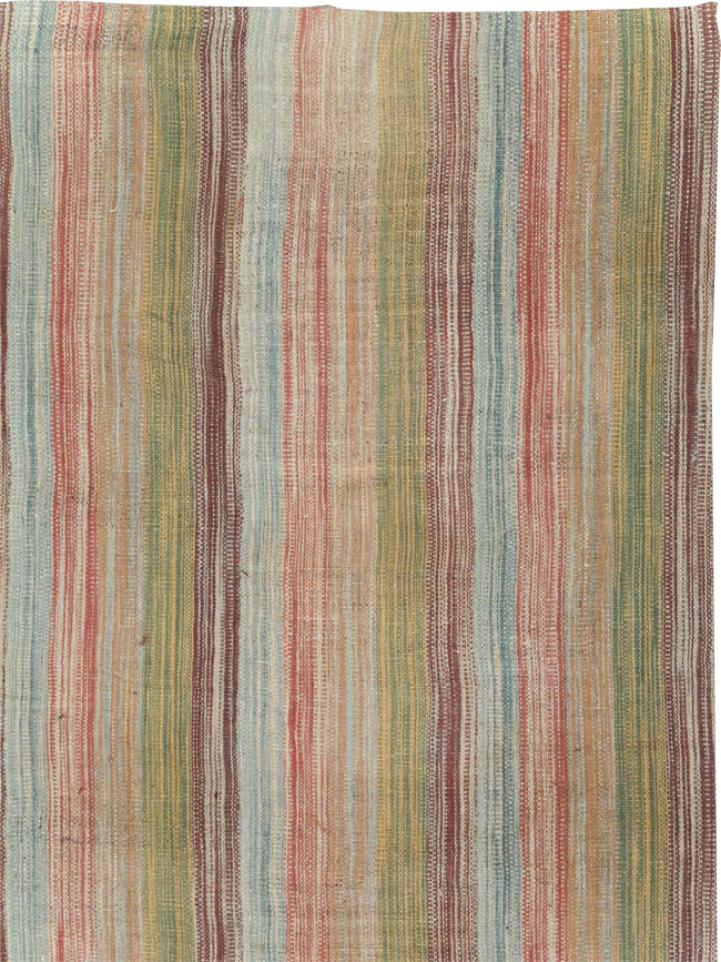 Modern Turkish Flatweave Room Size Carpet, No.30845 - Gss