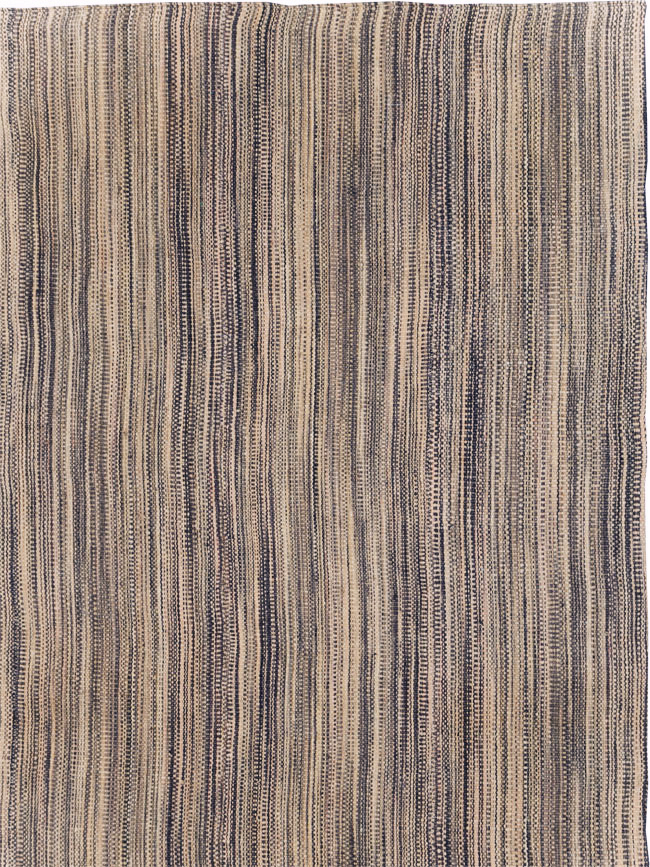 Modern Turkish Flatweave Kilim Large Room Size Carpet, No.30847 - Gss