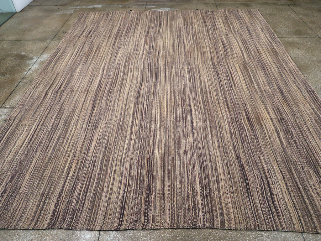 Modern Turkish Flatweave Kilim Large Room Size Carpet, No.30847 - Gss