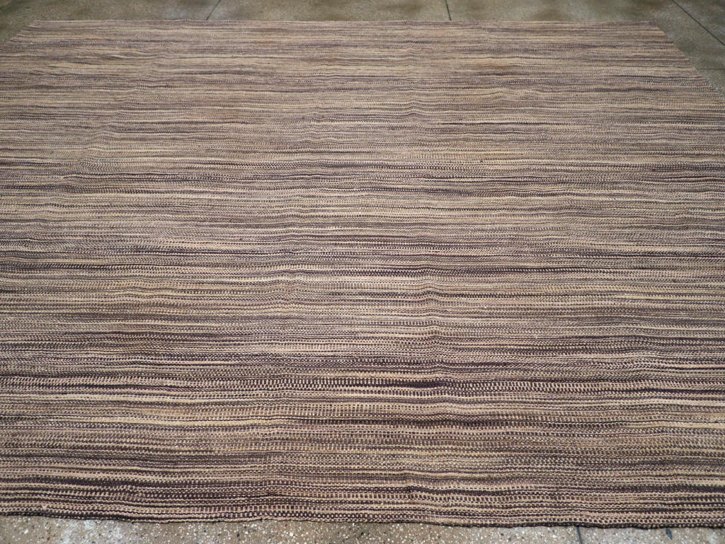 Modern Turkish Flatweave Kilim Large Room Size Carpet, No.30847 - Gss