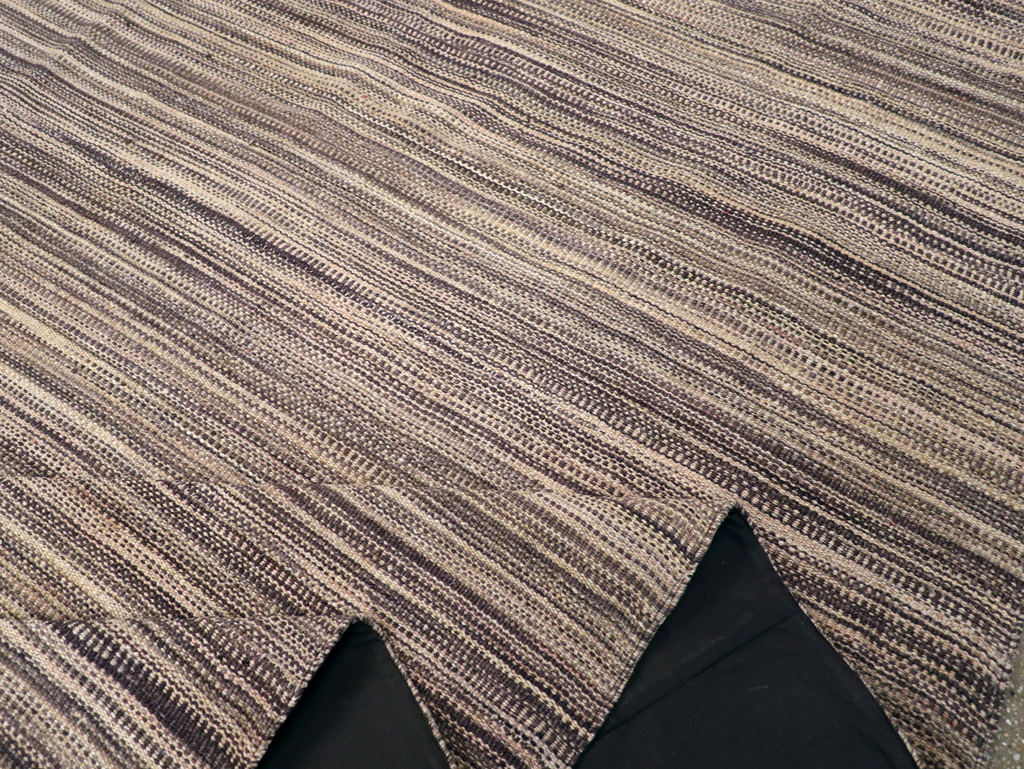 Modern Turkish Flatweave Kilim Large Room Size Carpet, No.30847 - Gss