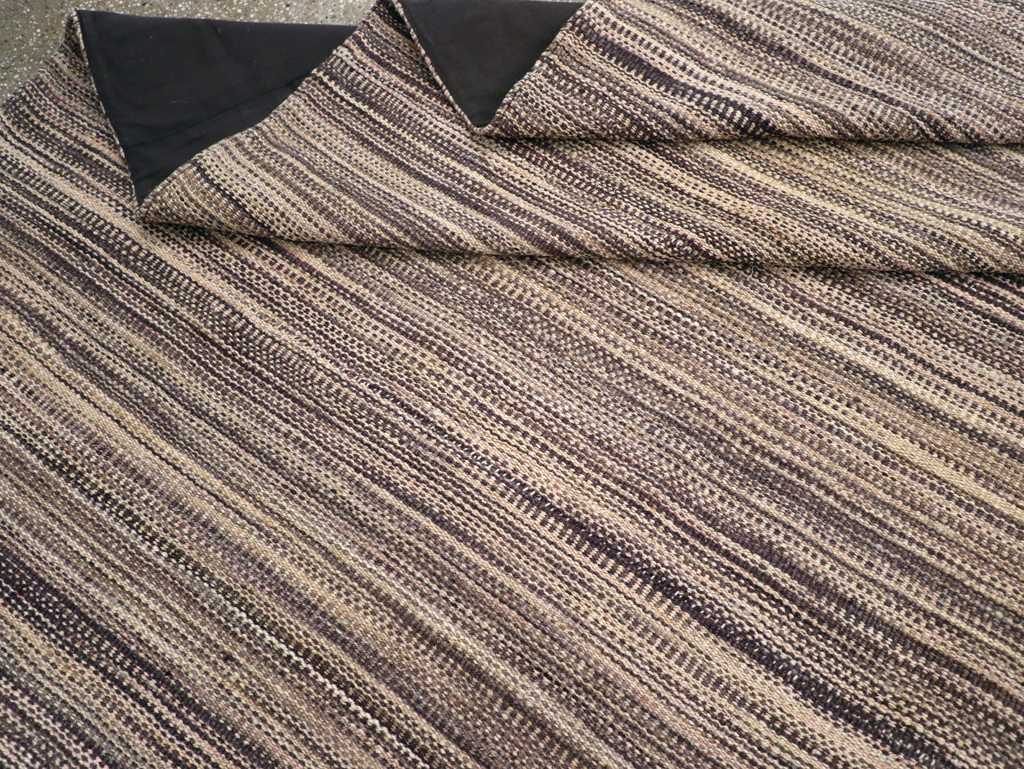 Modern Turkish Flatweave Kilim Large Room Size Carpet, No.30847 - Gss