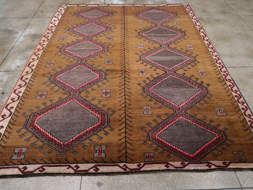 Vintage Turkish Anatolian Tribal Room Size Carpet, No.30851 - Gss