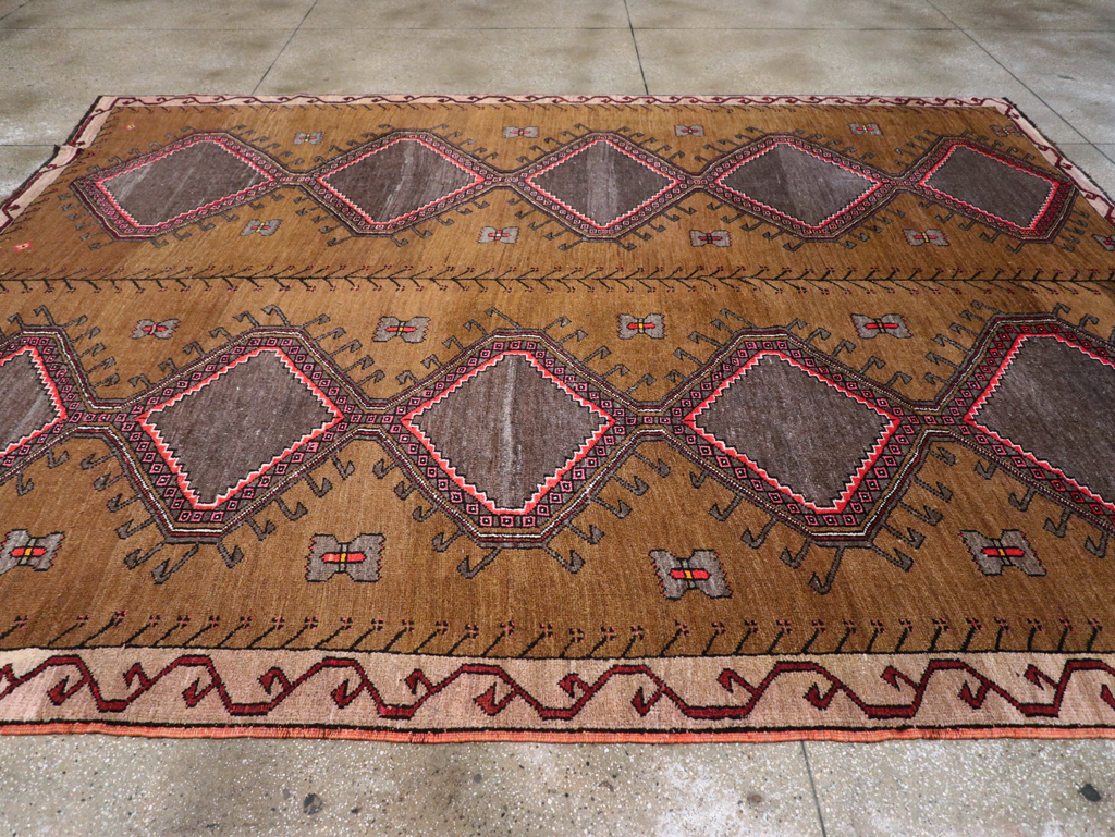 Vintage Turkish Anatolian Tribal Room Size Carpet, No.30851 - Gss