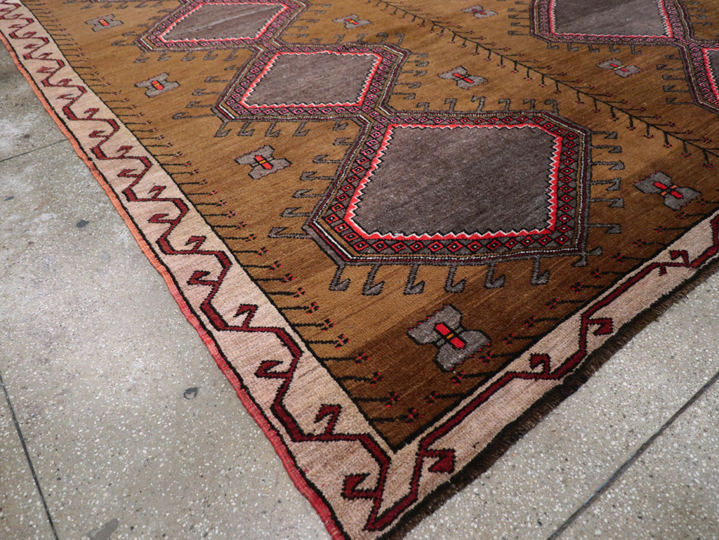 Vintage Turkish Anatolian Tribal Room Size Carpet, No.30851 - Gss