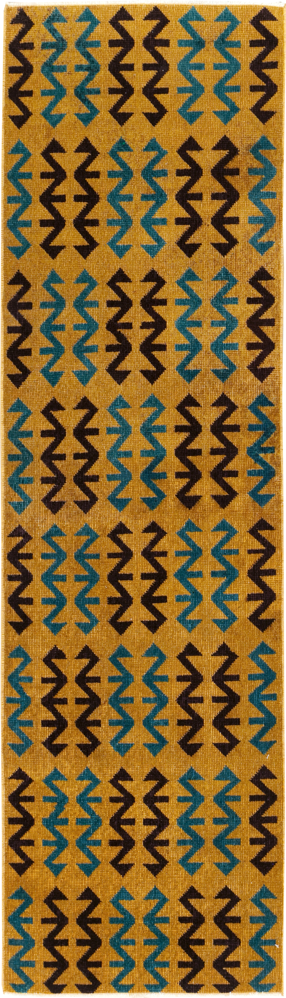 Vintage Anatolian Deco Rug, No.30853 - Gss