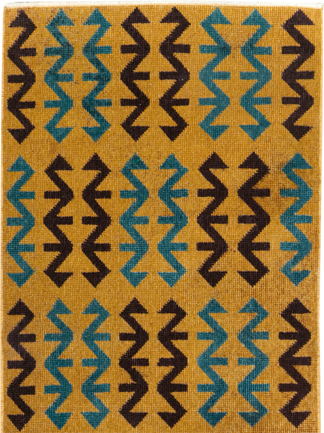 Vintage Anatolian Deco Rug, No.30853 - Gss