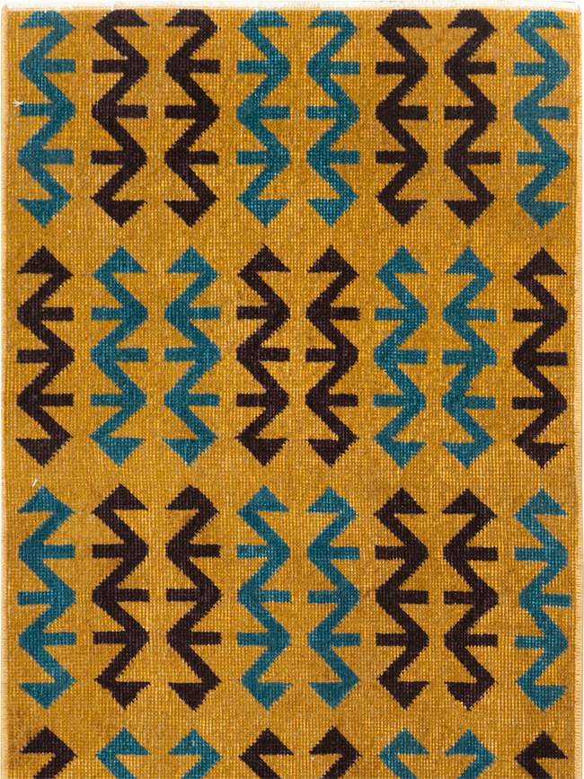 Vintage Anatolian Deco Rug, No.30853 - Gss