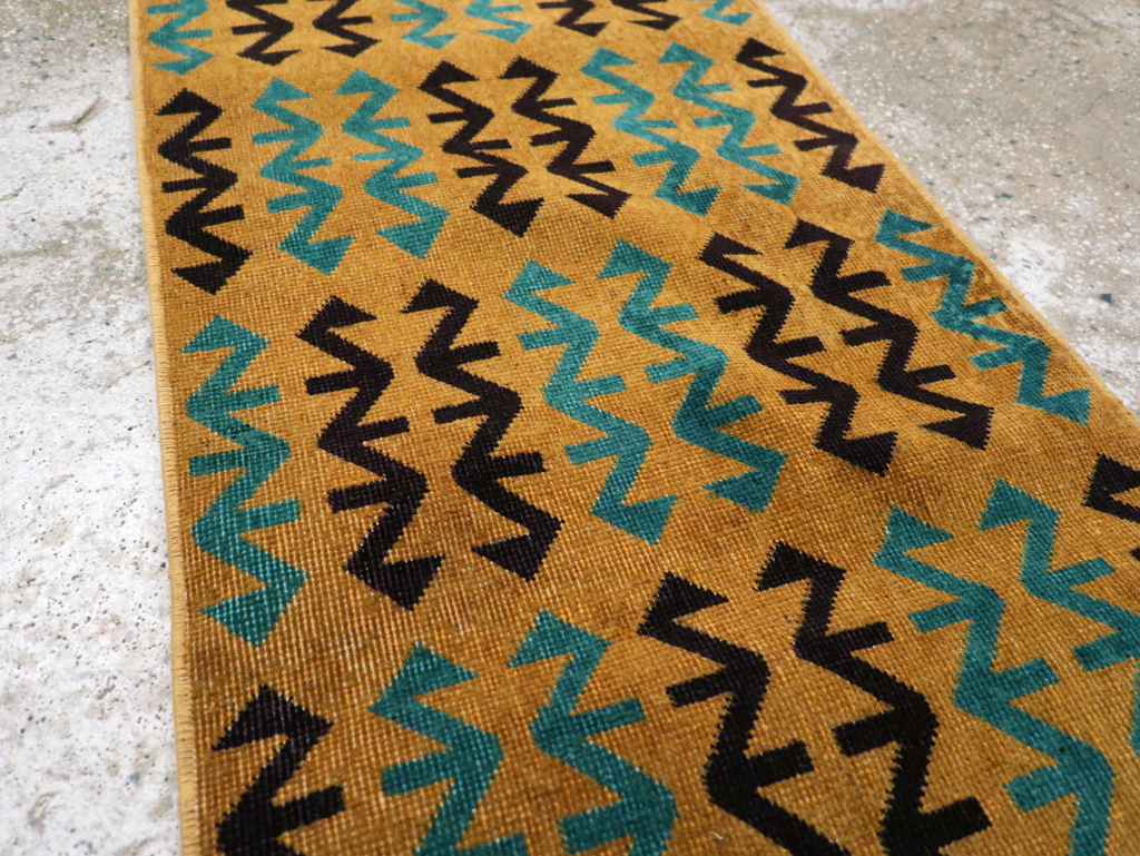 Vintage Anatolian Deco Rug, No.30853 - Gss