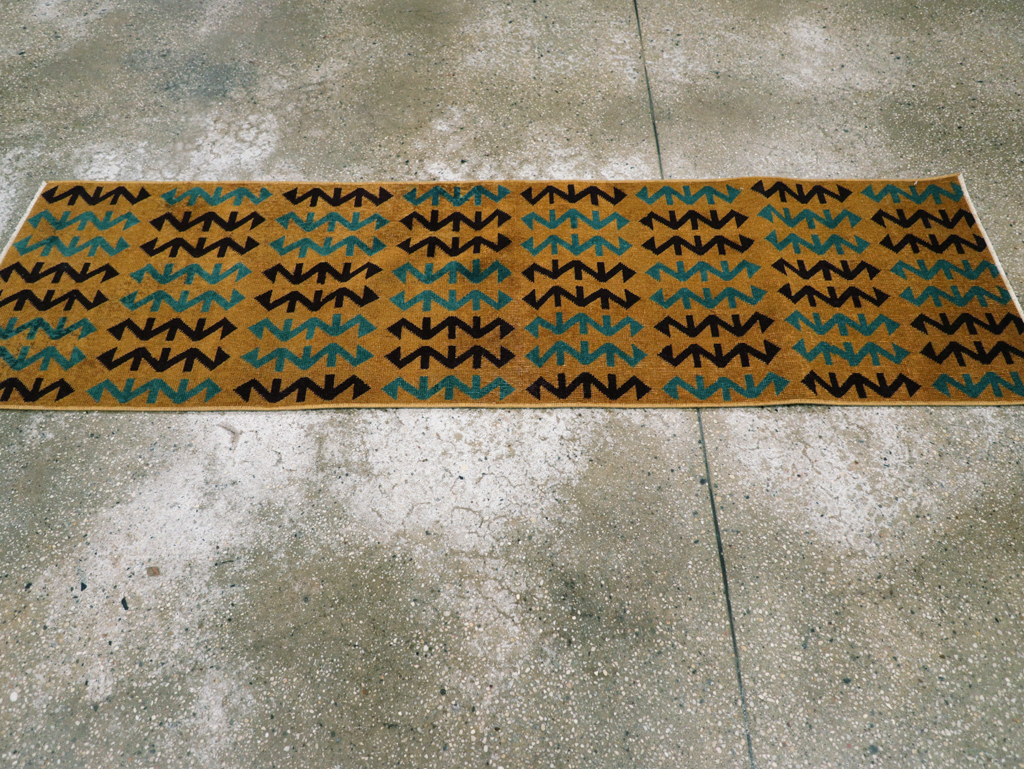 Vintage Anatolian Deco Rug, No.30853 - Gss