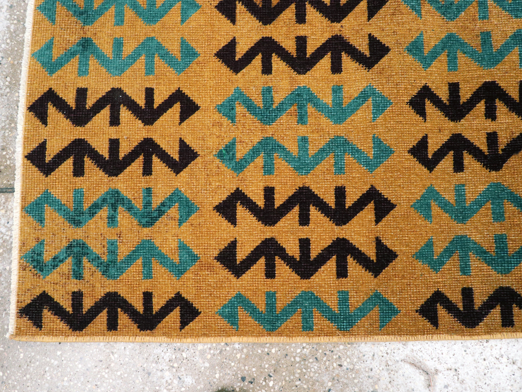 Vintage Anatolian Deco Rug, No.30853 - Gss