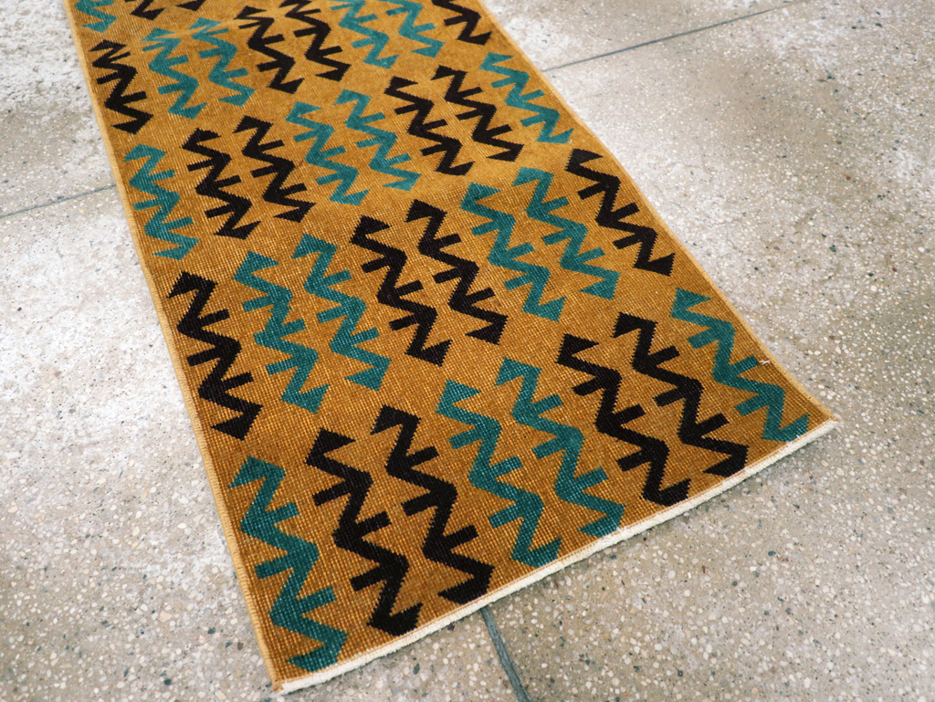 Vintage Anatolian Deco Rug, No.30853 - Gss