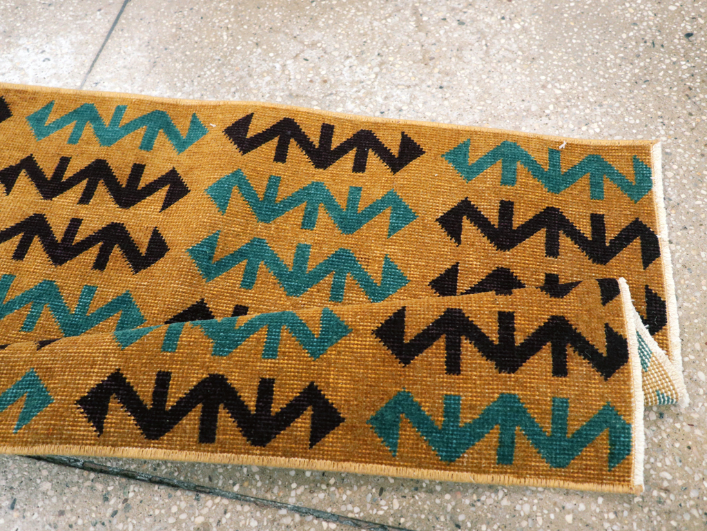 Vintage Anatolian Deco Rug, No.30853 - Gss