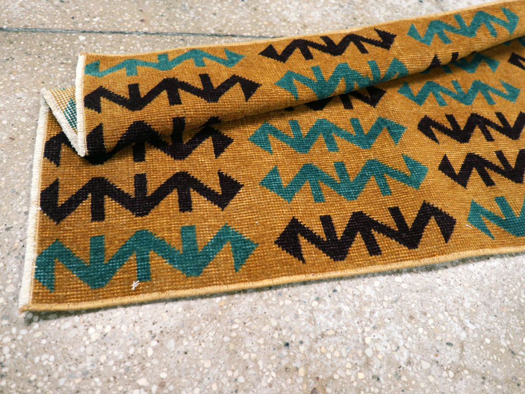 Vintage Anatolian Deco Rug, No.30853 - Gss