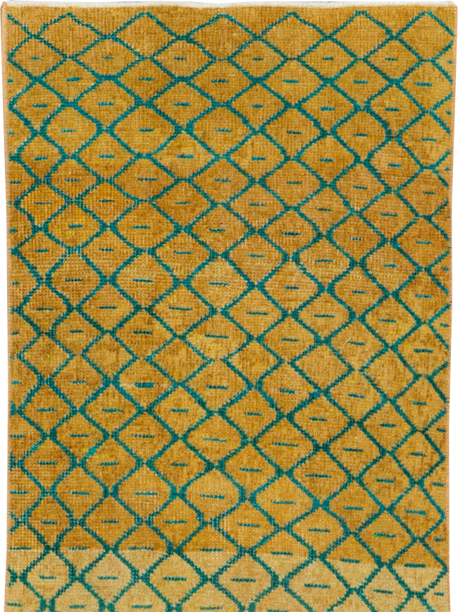 Vintage Anatolian Deco Rug, No.30854 - Gss