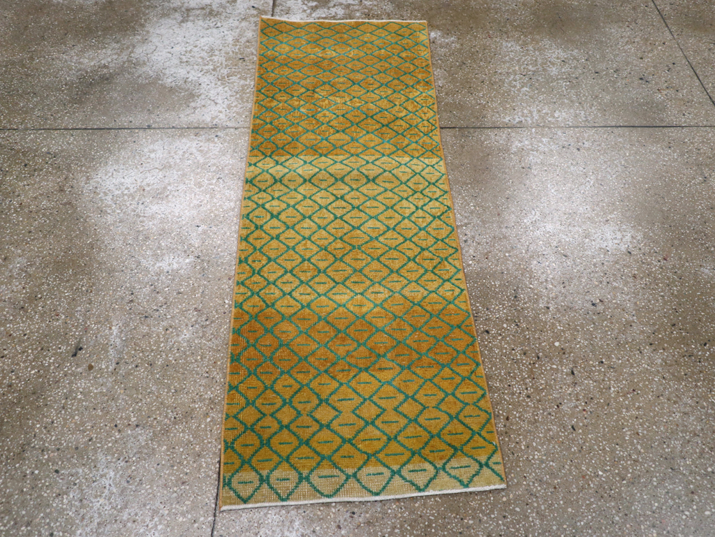 Vintage Anatolian Deco Rug, No.30854 - Gss