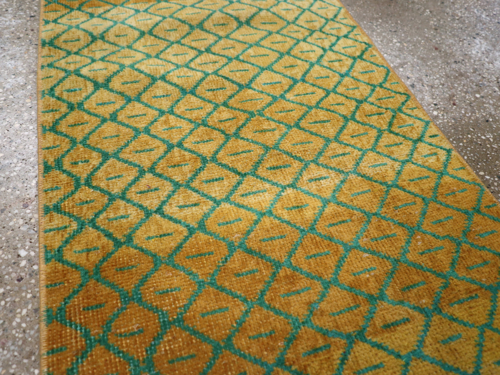 Vintage Anatolian Deco Rug, No.30854 - Gss