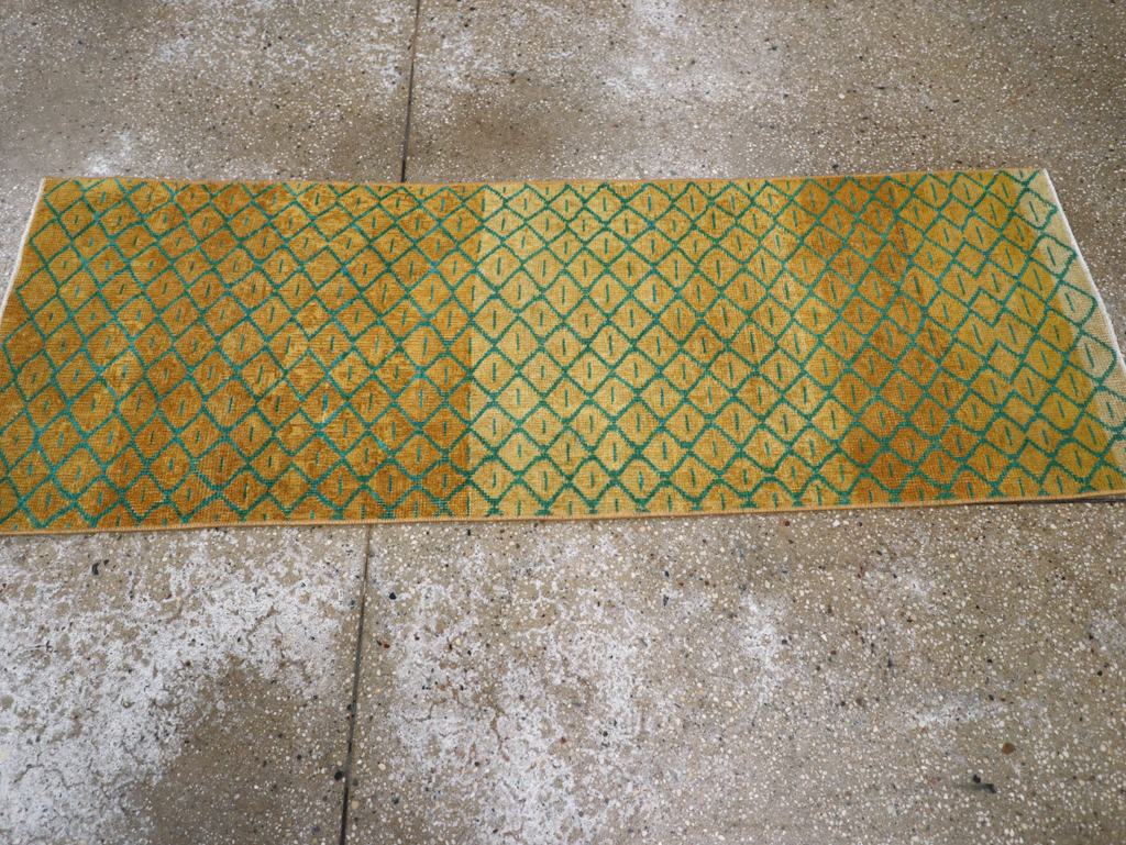 Vintage Anatolian Deco Rug, No.30854 - Gss